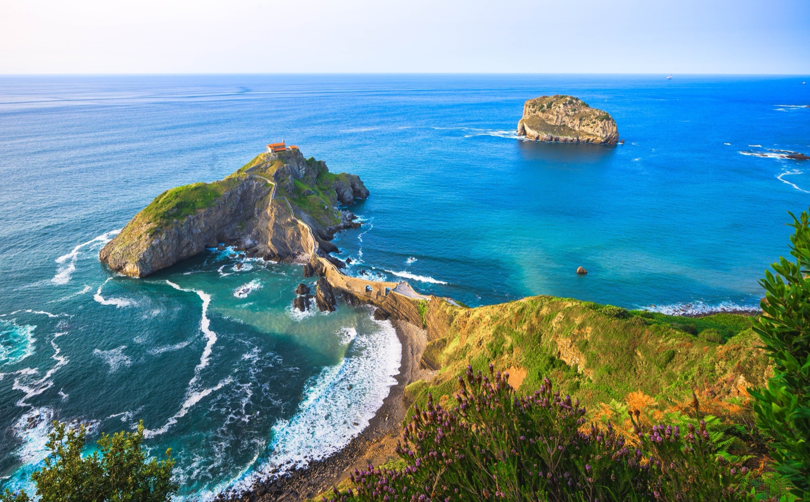 The stepped causeway up to San Juan de Gaztelugatxe